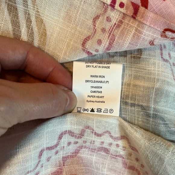 NWT Paper Heart Anthropologie Linen Blend Dress Sizes S & XS - Picture 12 of 13